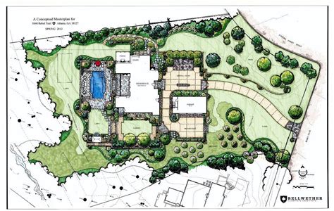 Masterplan | Landscape architecture drawing, Garden design plans ...