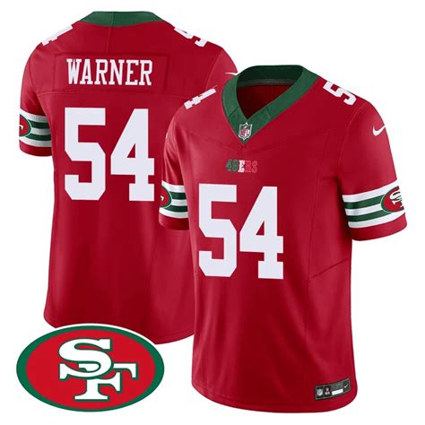 San Francisco 49ers Fred Warner Mexico Red Jersey - All Stitched - Nebgift