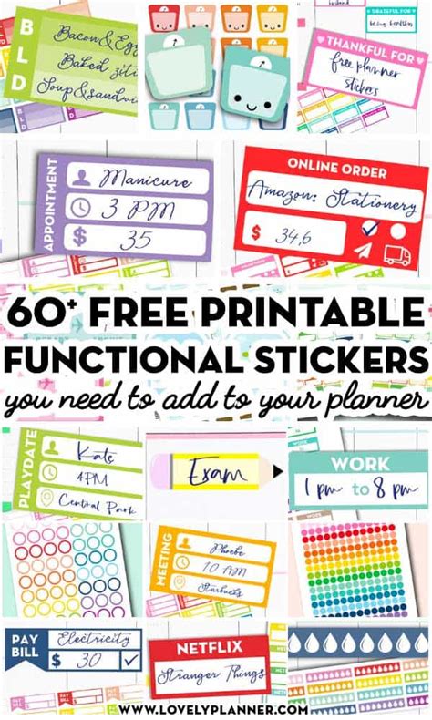 Free Printable Planner Stickers