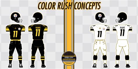 Pittsburgh Steelers Color Rush Jersey Concepts - Steel City Underground