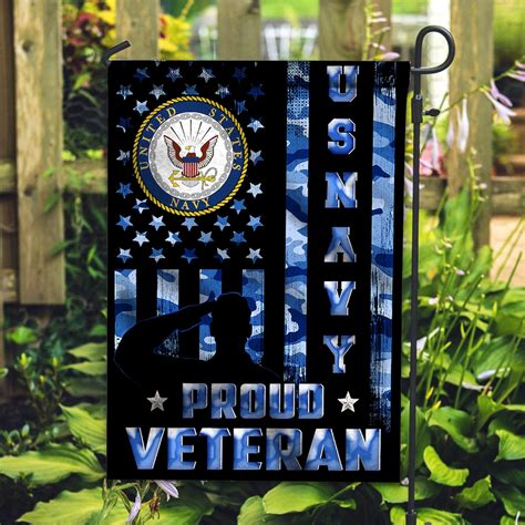 Proud Veteran US Navy American Flag Navy Veteran Flag | Etsy