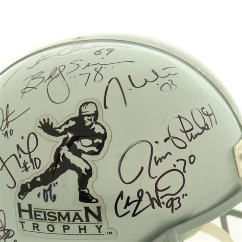 Heisman Trophy Winners Full-Size Helmet Signed by (11) with Paul ...