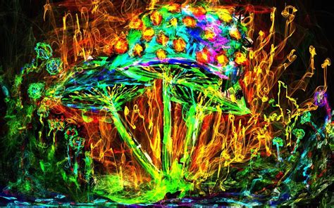 Psychedelic Mushroom Backgrounds