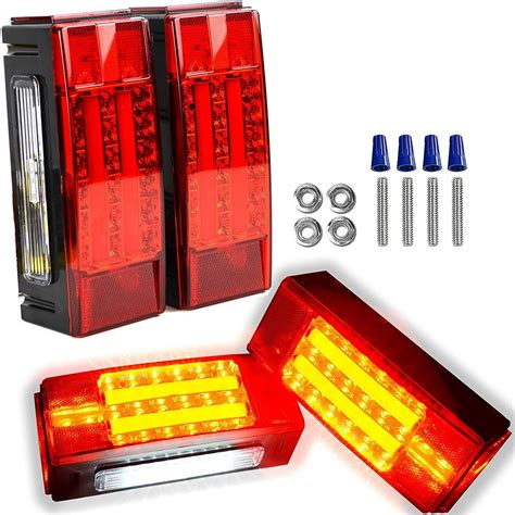 Wellmax LED Trailer Lights, Led Boat Trailer Lights Submersible, 12V ...