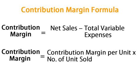 Contribution Margin Formula | Calculator (Excel template)