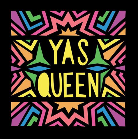 YAS QUEEN Sticker by Jordan Key | Yas queen, Yas, Calm artwork