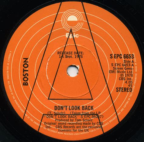 Boston - Don't Look Back (1978, Vinyl) | Discogs