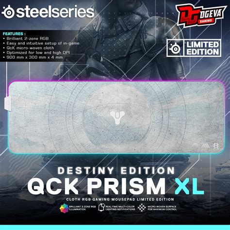 Jual Steelseries QcK Prism XL Destiny 2 Edition RGB Cloth Gaming Mousepad | Shopee Indonesia