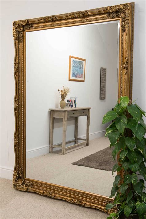 Charlton Gold Framed Mirror 122x90cm | Soraya Interiors UK | Gold mirror living room, Extra ...