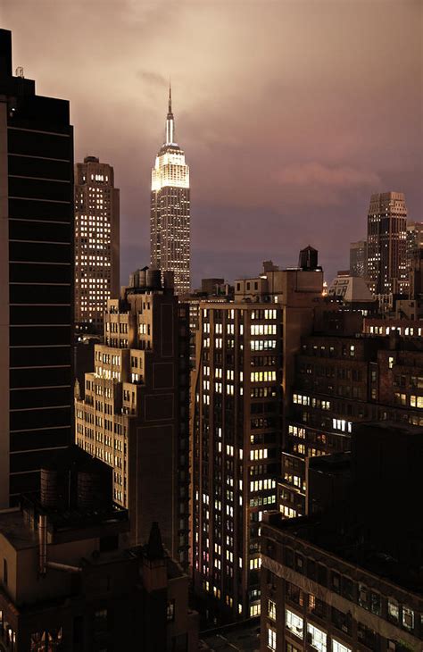 New York Roof Tops At Night by Nicolasmccomber