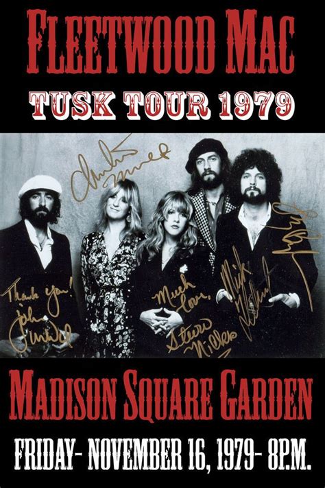 Rock: Stevie Nicks with Fleetwood Mac at MSG Concert Poster * Tusk Tour * 1979 | Concert posters ...