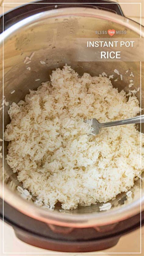 How to Cook White Rice in the Instant Pot — Bless this Mess