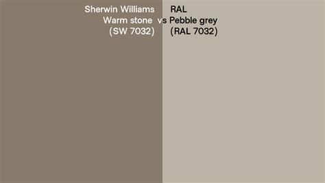 Sherwin Williams Warm stone (SW 7032) vs RAL Pebble grey (RAL 7032 ...