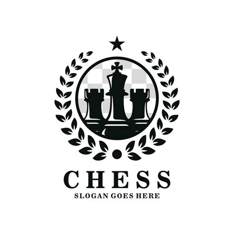 Chess logo design vector illustration 23959809 Vector Art at Vecteezy