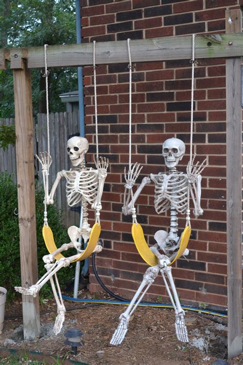 Skeleton playground | Halloween skeletons, Halloween decorations, Halloween skull