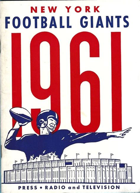 NFL Media Guide: New York Giants (1961) | SportsPaper.info