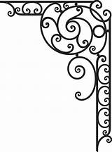 Coloring Corner Border Design Color Pages sketch template