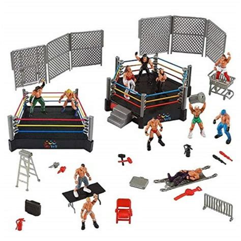 Ultimate 32-Piece Wrestling Playset for Kids | WWE Wrestler Warriors ...