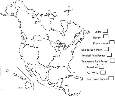 World Biome Map Coloring Worksheet Answer Key