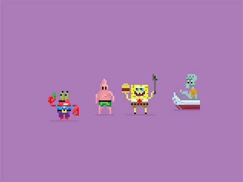 My Heroes in 8 Bit | Spongebob by Lennart J. Lübcke on Dribbble