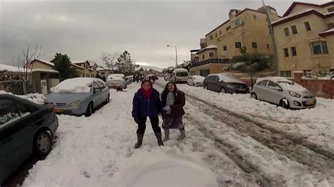 Israel Snow Day 2013 - YouTube