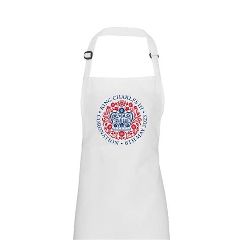 The Coronation 2023 Official Emblem Apron, the Coronation of King Charles III and the Queen ...