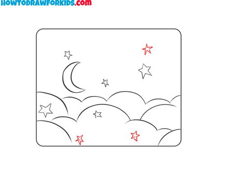 How to Draw the Night Sky - Easy Drawing Tutorial For Kids