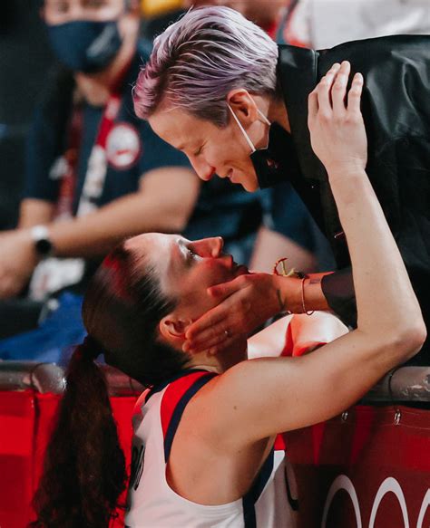 Megan Rapinoe congratulates Sue Bird after the... | ROOKIE FOR LIFE