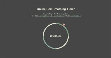 FREE Online Box Breathing Timer