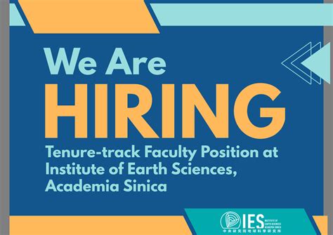 2023-10-17 Tenure-track Faculty Position at Institute of Earth Sciences, Academia Sinica ...