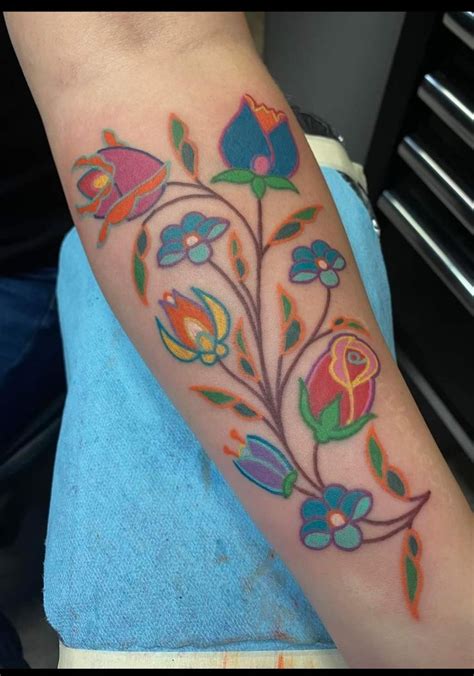 Ojibwe Woodland Florals | Hand tattoos for women, Flower tattoo designs ...