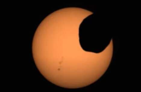 NASA's Perseverance rover captures video of solar eclipse on Mars