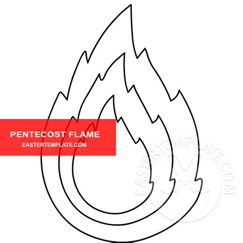 pentecost-flame-pattern | Easter Template