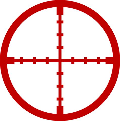 Sniper Aim Crosshair Cross · Free vector graphic on Pixabay