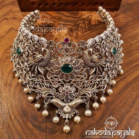 Best Silver Choker Necklace Designs of 2020 • South India Jewels