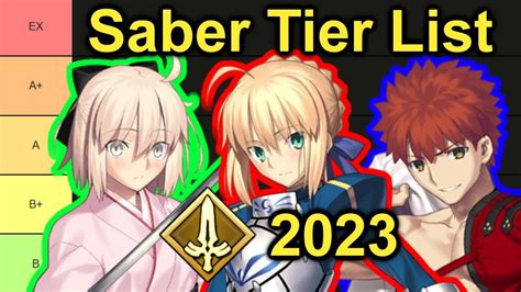 Fate/Grand Order – Saber Tier List 2023 - YouTube