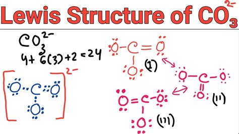 Draw the Lewis Structure for Co32