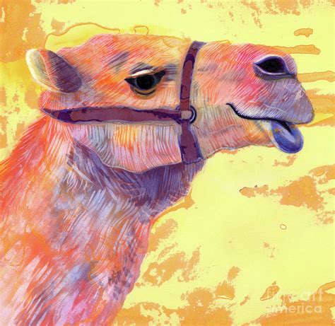 Camel Painting by Jane Tattersfield - Fine Art America