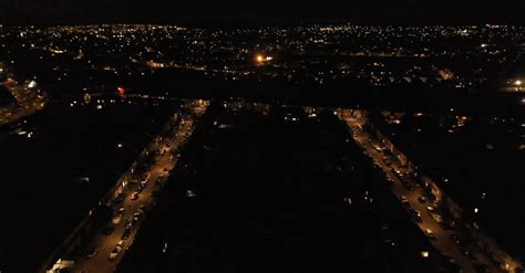 Aerial View of a City at Night Free Stock Video Footage, Royalty-Free ...