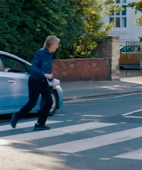 Paul McCartney Almost Got Hit By A Car Recreating Abbey Road Scene