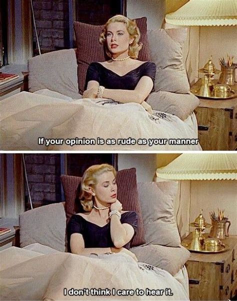 Grace Kelly - Rear Window (1954) dir. Alfred Hitchcock Old Movie Quotes ...