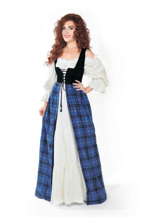 Scottish Costume Tartan Plaid Renaissance Faire Outlander Highland Games | Scottish costume ...