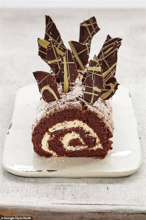 Mary Berry Classic: Chocolate & whisky cream roulade | Daily Mail Online