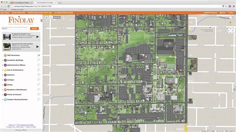 University Of Findlay Campus Map