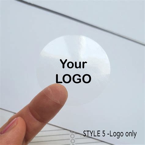 Custom Clear Round Stickers Personalized Circle Labels - Etsy