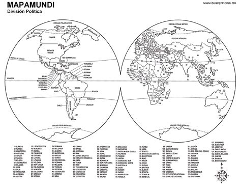 Planisferio Con Nombres TamaÃ±o Carta Para Imprimir - ouiluv