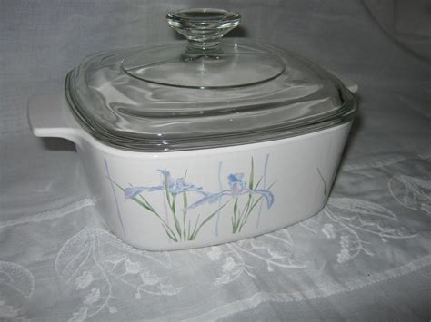 Vintage CorningWare Iris Pattern c.1980s 3 L Lot 3 by gatormom13