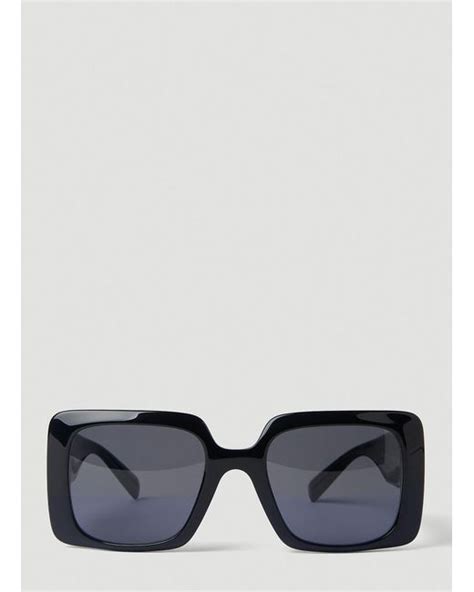 Versace Medusa Plaque Sunglasses in Gray | Lyst