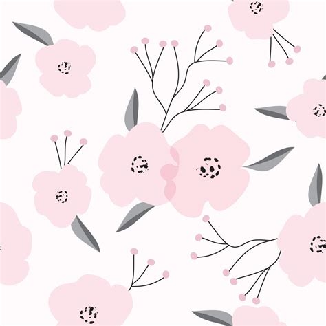 Vintage Pink Floral Pattern 952809 Vector Art at Vecteezy