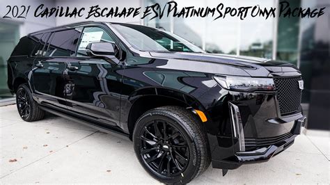 2021 Cadillac Escalade ESV Platinum Sport Onyx Package - YouTube